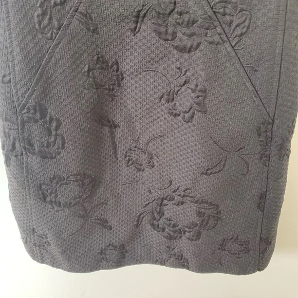 French Connection Black Textured Sheath Dress - Picture 8 of 8